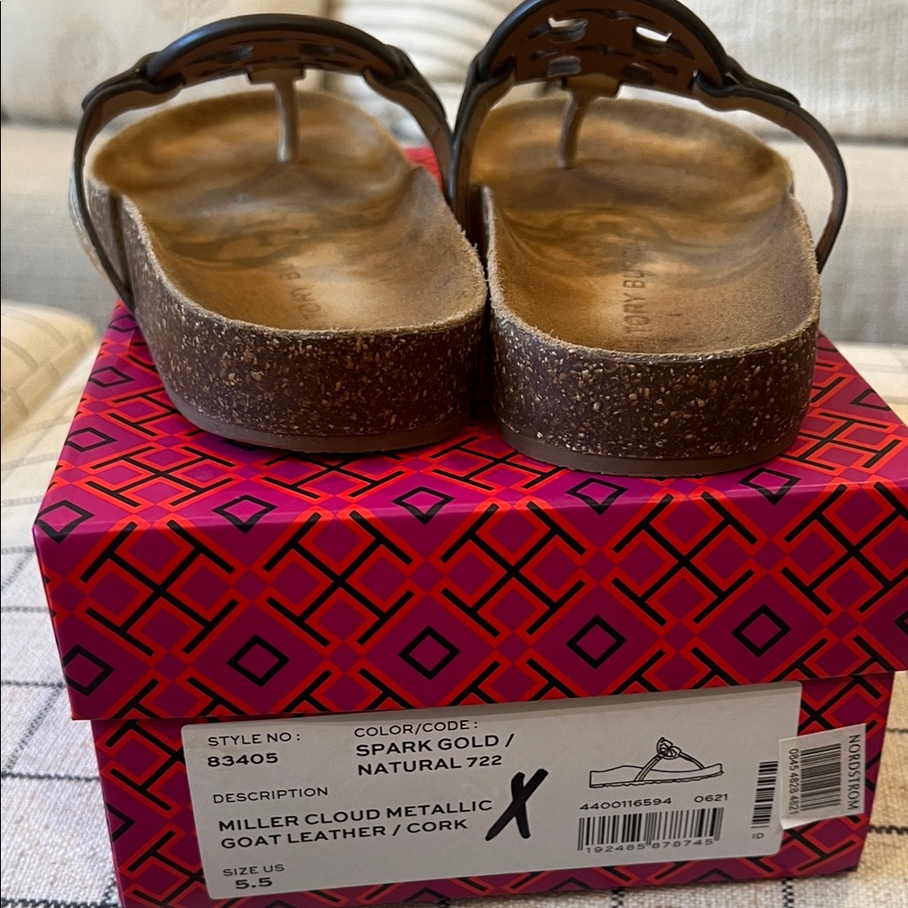 Tory Burch Miller Cloud, gold, 5.5 - Picture 4 of 5